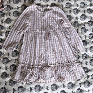 Girl plaid ruffle dress 6-7 years